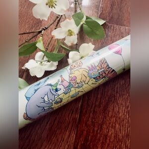 Vintage Hallmark Expressions Pooh Tigger Piglet Birthday Gift Wrap 🎈15 Sq ft